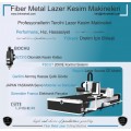 GM-F Luxury Model Fiber Metal Lazer Kesim Makinesi